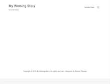 Tablet Screenshot of mywinning.com